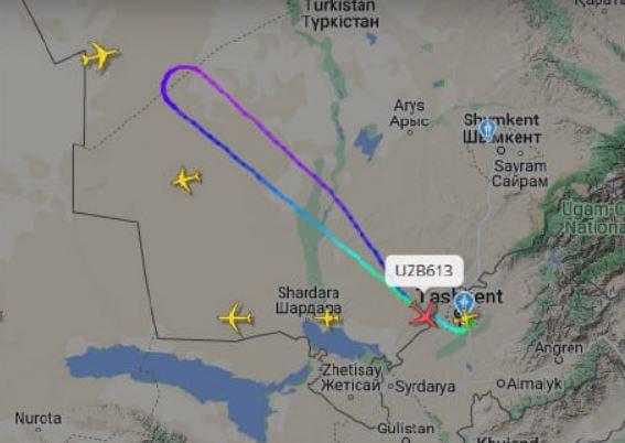 Самолет, летевший из Ташкента в Москву, развернулся из-за ухудшения самочувствия пассажира