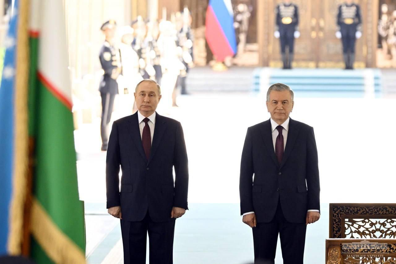 В резиденции «Куксарой» началась церемония встречи президента России