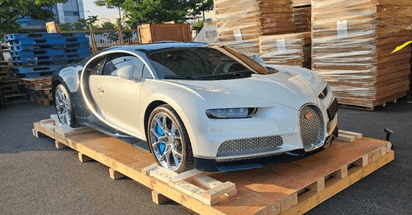 В Ташкент привезли Bugatti Chiron — видео