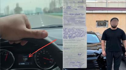 В Ташкенте наказали водителя Tracker за заезд 189 км/ч — видео