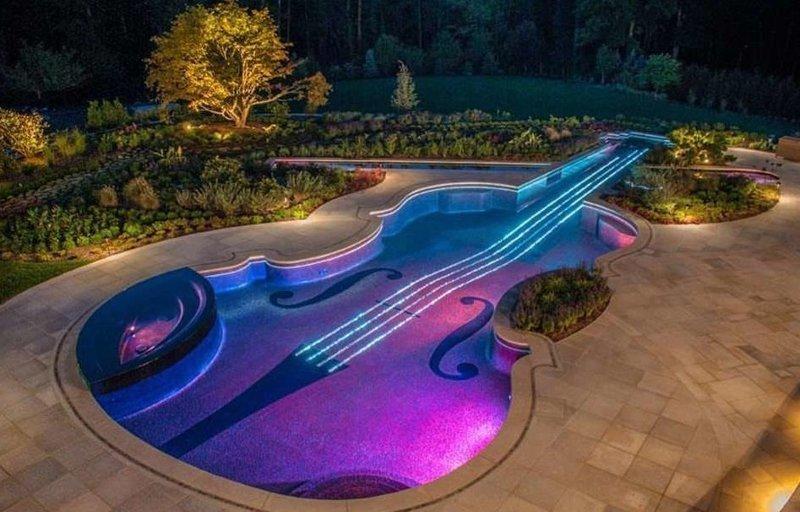 Скрипка, сазан, меркурий: самые необычные формы бассейнов мира - фото