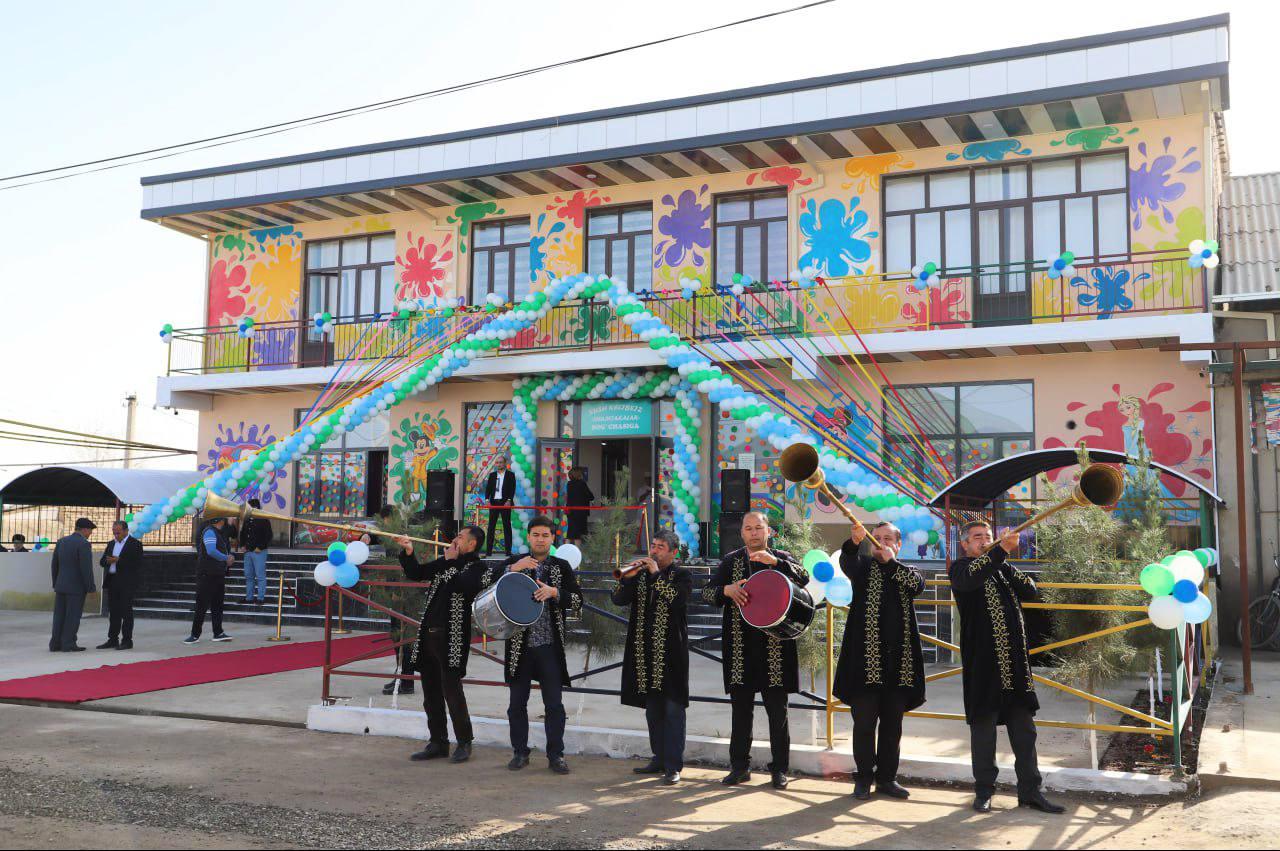 В Кашкадарьинской области ввели в эксплуатацию 185 детских садов