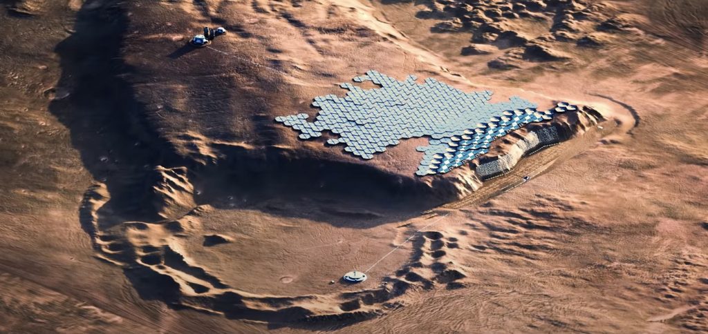 Стало известно как будет выглядеть первый город на Марсе - видео