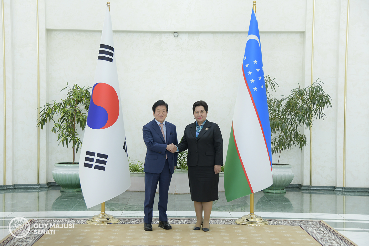 В столице прошла встреча Танзилы Нарбаевой и спикера Национальной Ассамблеи Южной Кореи Пак Бён Сок