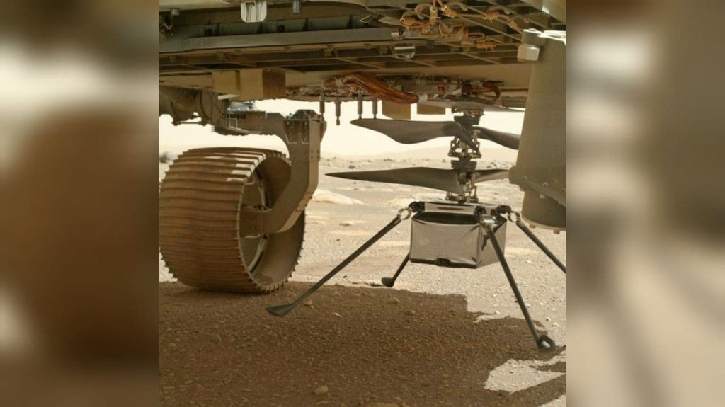 На Марсе установили вертолет-дрон Ingenuity - фото