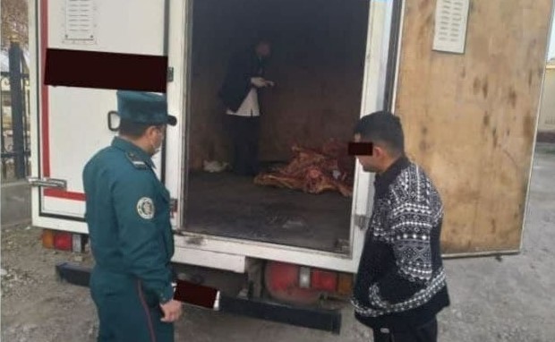 В Ташкент пытались перевезти 210 килограммов непригодного мяса