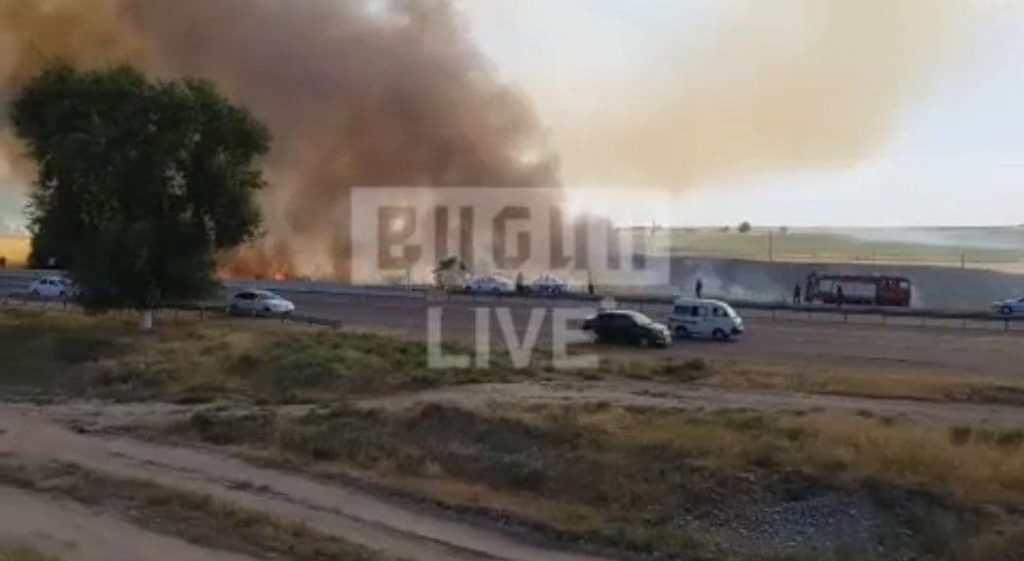 В Ташобласти произошел крупный пожар – видео