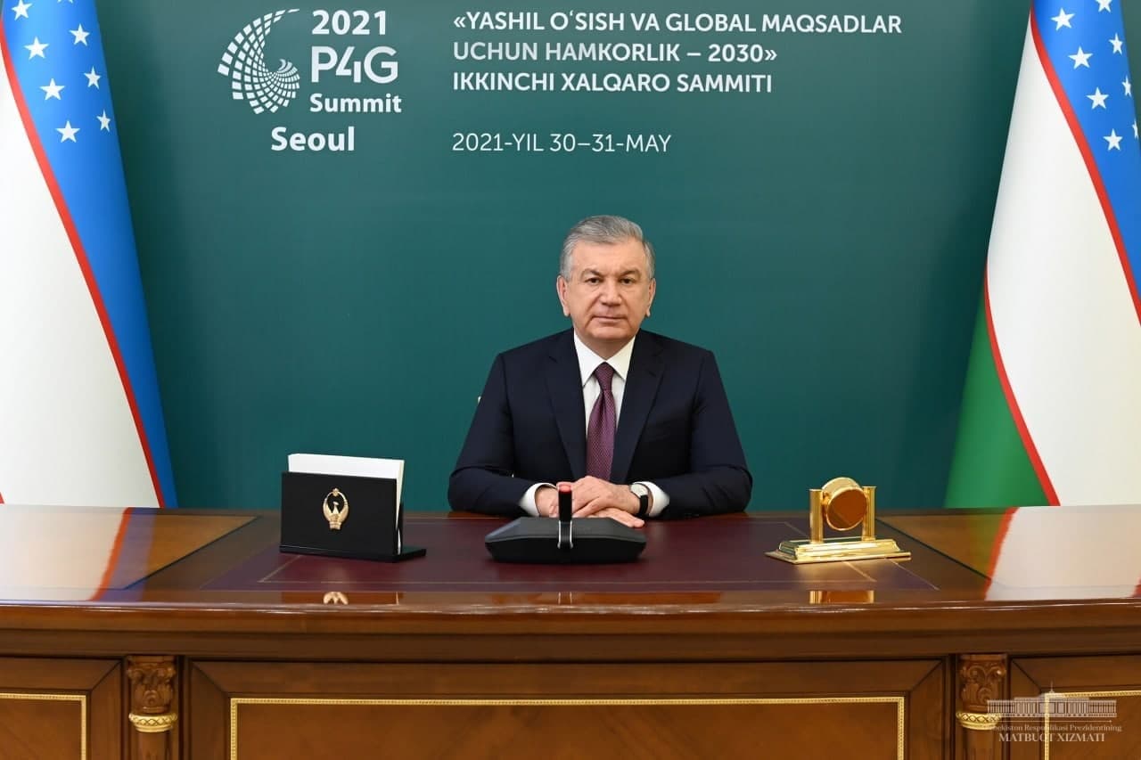 Шавкат Мирзиёев принял участие в Международном саммите «Партнёрство ради зелёного роста и глобальных целей – 2030»