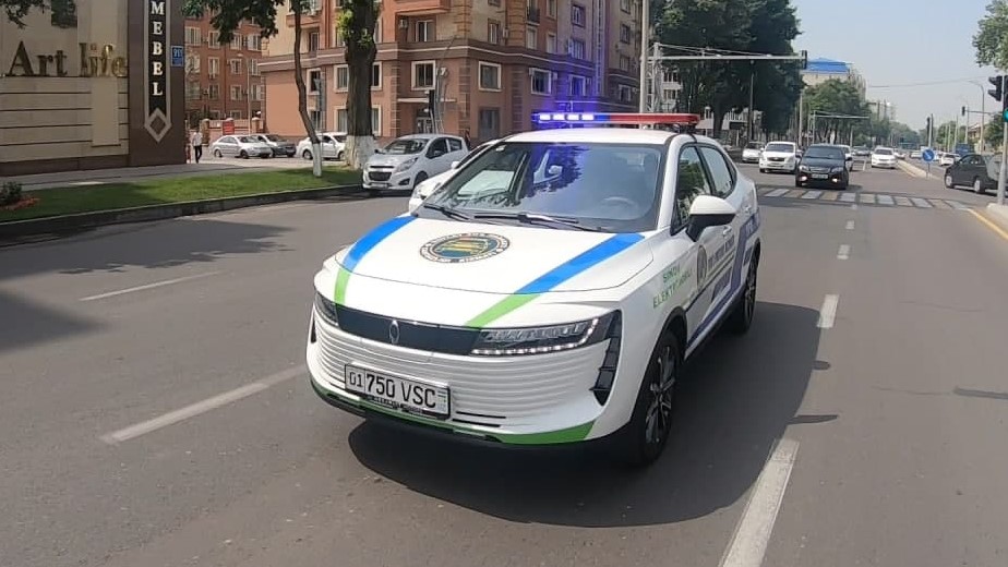 В Ташкенте начали тестировать электромобили для ДПС — фото, видео