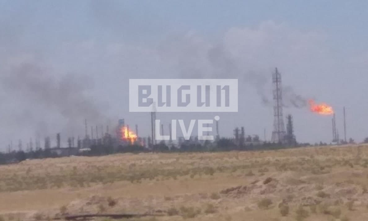 В Кашкадарье загорелся газодобывающий завод «Шўртаннефтгаз»