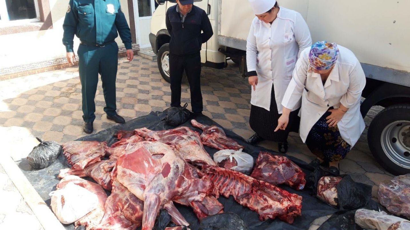 В Ташкент пытались ввезти тонну непригодного мяса