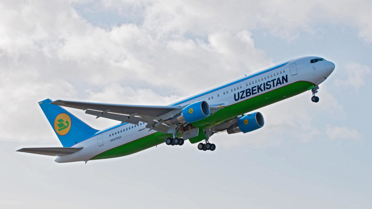 Самолет Uzbekistan Airways, летевший из Ташкента в Москву, совершил вынужденную посадку в аэропорту Внуково — видео