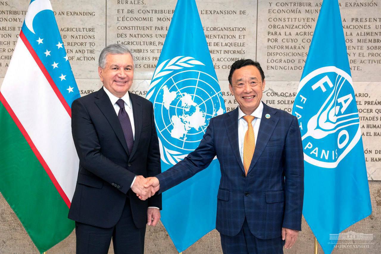 Шавкат Мирзиёев встретился с гендиректором продовольственной организации ООН