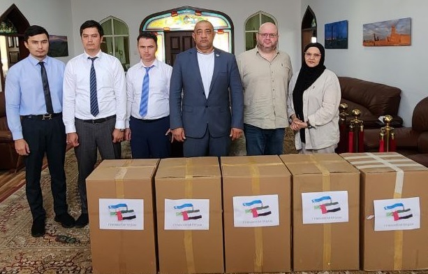 Из Дубая в Ташкент доставили гуманитарный груз на $14 тысяч