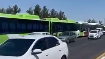 В Минэнергетики прокомментировали длинную очередь из автобусов на АГНКС