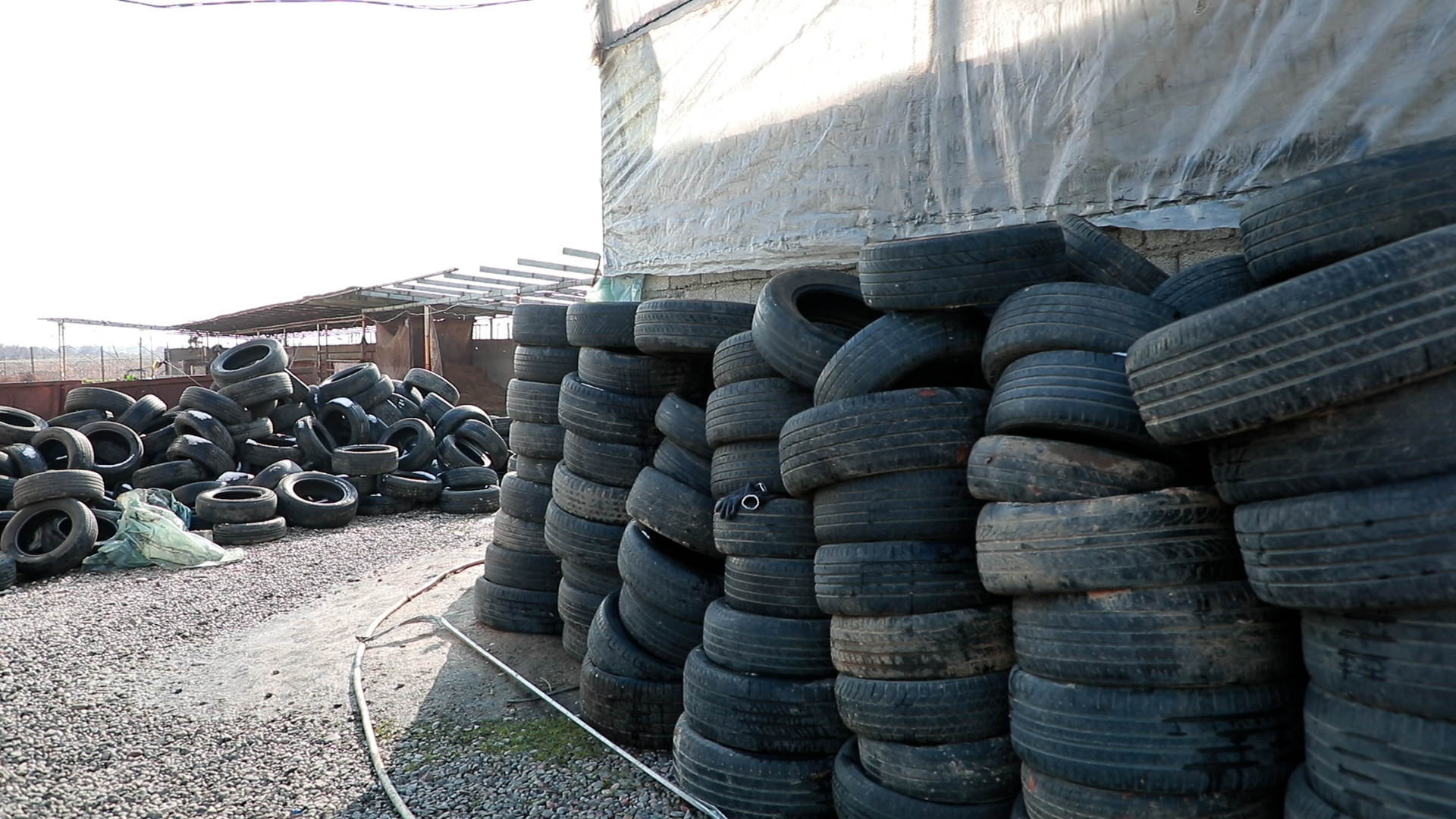 В одной из теплиц Ташкента для разжигания использовали автомобильные шины