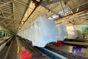 Для ташкентского метро доставили три новых поезда