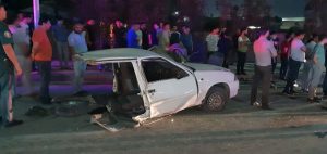 В Самарканде в результате ДТП автомобиль Nexia разорвало на две части