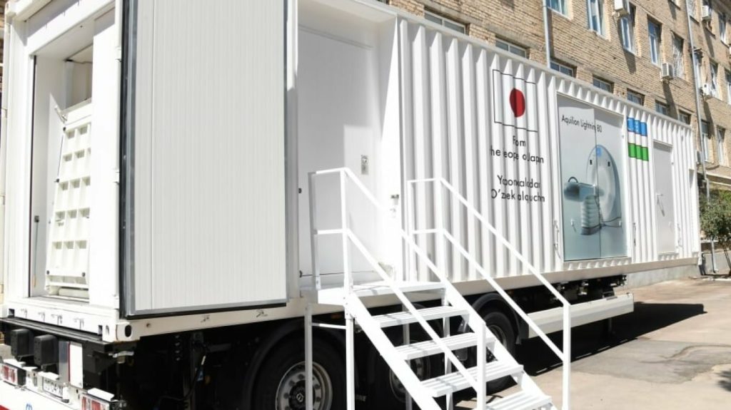 Япония Ўзбекистонга қиймати 3 млрд йен бўлган кўчма тиббий контейнерларини етказиб беради