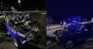 В Ташкенте Mercedes влетел под грузовой автомобиль