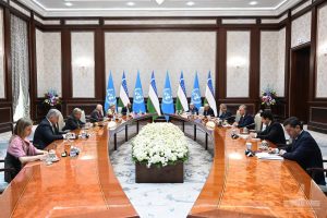 Мирзиёев и Гутерриш провели переговоры в резиденции «Куксарой»