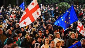 В Грузии прошли митинги в связи с приостановкой переговоров с ЕС