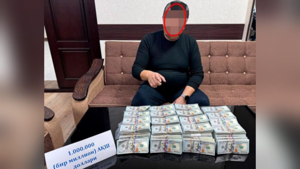 Чирчиқ шаҳар ҳокими ўринбосари 1 миллион доллар олаётганда қўлга олинди