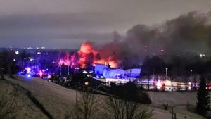 Вильнюсда юк самолёти турар-жой биноси устига қулаб тушди