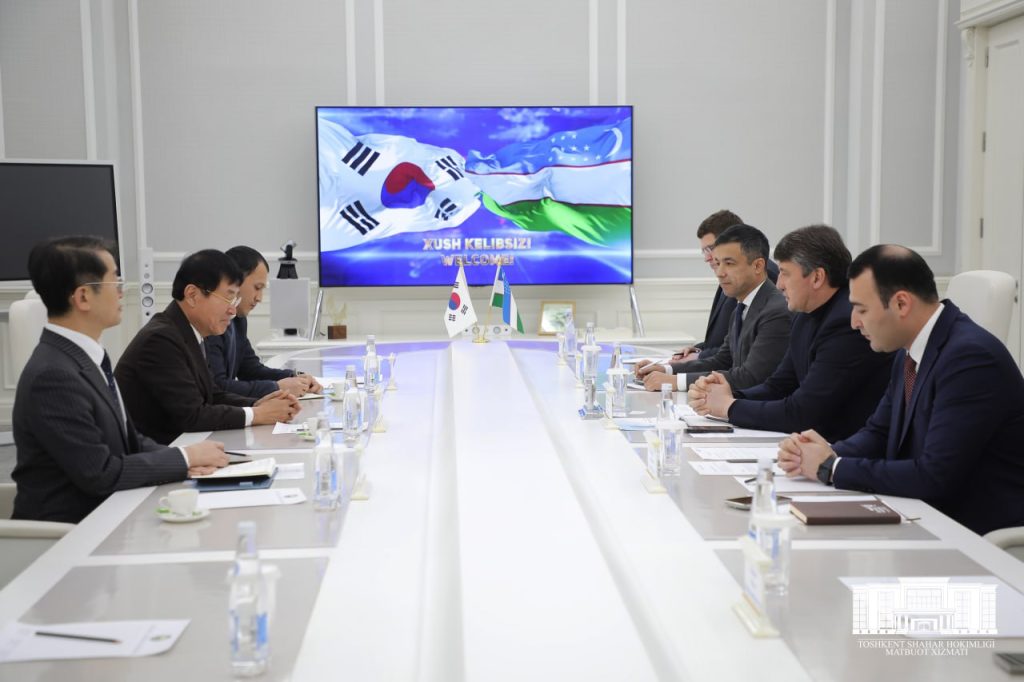 Toshkent hokimi Janubiy Koreyaning BOMI Engineering & Construction kompaniyasi rahbari bilan uchrashdi