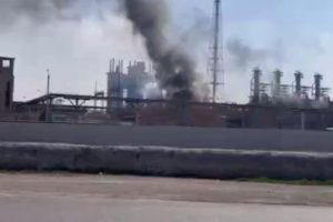 “Navoiyazot” sexida portlash va yong‘in sodir bo‘ldi — video