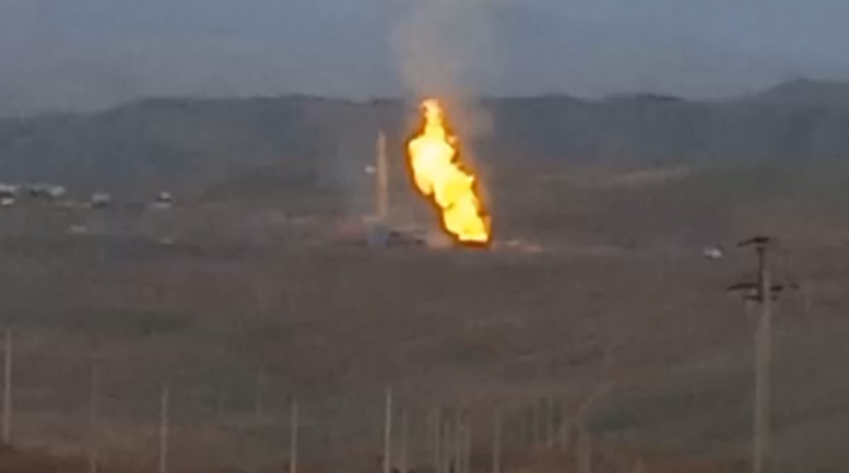 В Байсуне на месторождении «М-25» произошел выброс сероводорода — видео